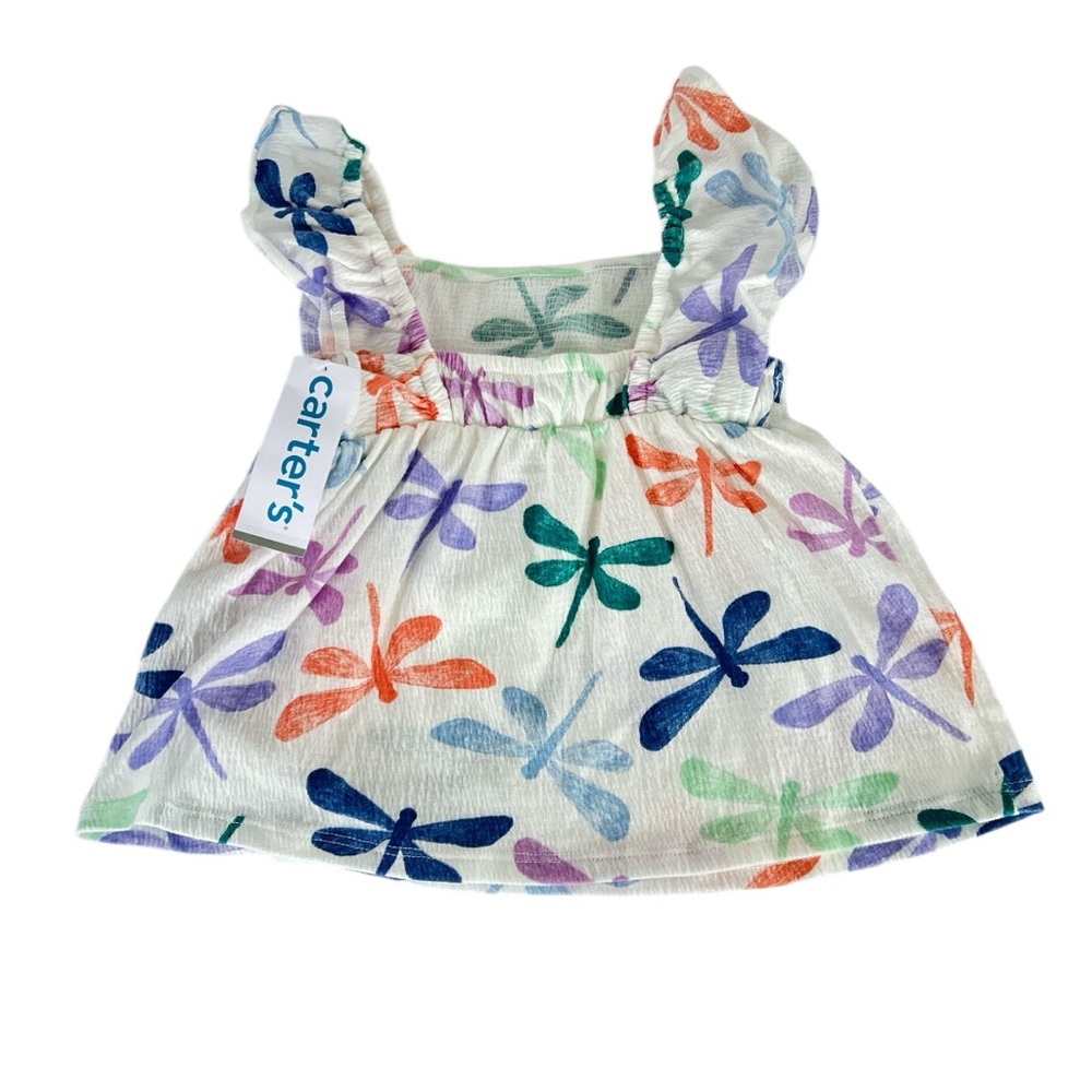 Carter's Toddler Girl 2-Piece Outfit Featuring Dragonfly Print Top Size 3T - Picture 11 of 14